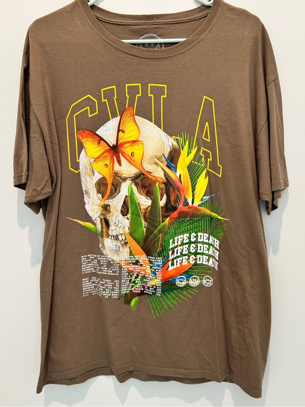 Skull and Butterflies CVLA tee